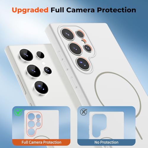 zapica Magnetic for Samsung Galaxy S24 Ultra Case, White - color: White, size: Samsung Galaxy S24 Ultra 6.8''