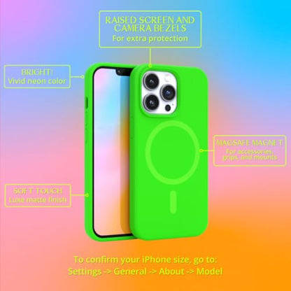 FELONY CASE - iPhone 14 Pro Case, Stylish Neon Green iPhone Case | Compatible with MagSafe - 360° Shockproof Protective Case Designed for iPhone 14 Pro - color: Neon Green, size: 14 Pro w MagSafe