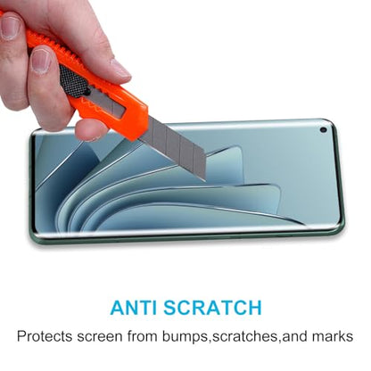 Didisky Screen Protector for Oneplus 10 Pro (Not for 10t,10), 3 Pack Tempered Glass Film with 2 Pak Lens Protector, 3D Curved Full Coverage,Easy to Install,Bubble Free,9H,Anti Scratch