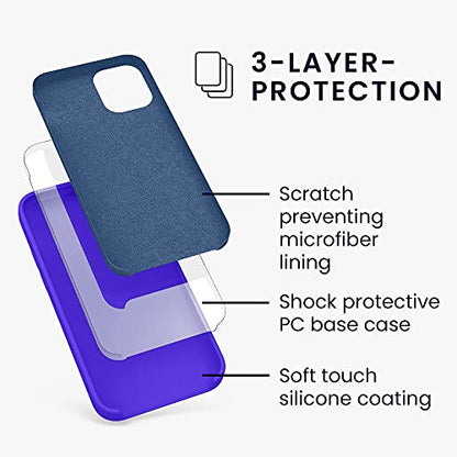 kwmobile Case Compatible with Apple iPhone 12 mini Case - TPU Silicone Phone Cover with Soft Finish - Baltic Blue - color: Baltic Blue, size: iPhone 12 mini