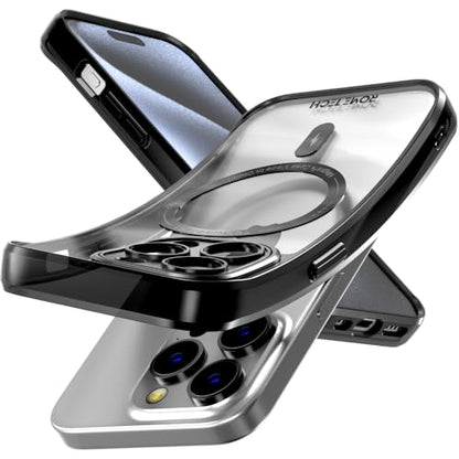 Rome Tech Clear Case Compatible with MagSafe for iPhone 15 Pro (2023) - Slim and Rugged Fit Thin Shockproof Case Compatible with Magsafe Devices - Clarity - style: iPhone 15 Pro