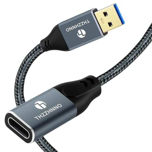 USB A to USB C Adapter Extension Cable 3.3FT, 10Gbps High-Speed USB C Female to USB Male Adapter for Laptop, Tablet, Smartphone, etc. - color: USB - C F, size: 3.3FT