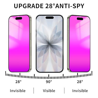 Juvraixo for iPhone Air Privacy Screen Protector 6.5 inch 17 Air