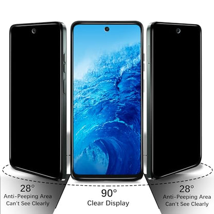 2 Pack Privacy Screen Protector for Motorola Moto G 5G 2024 - color: Black-Moto G 5G 2024
