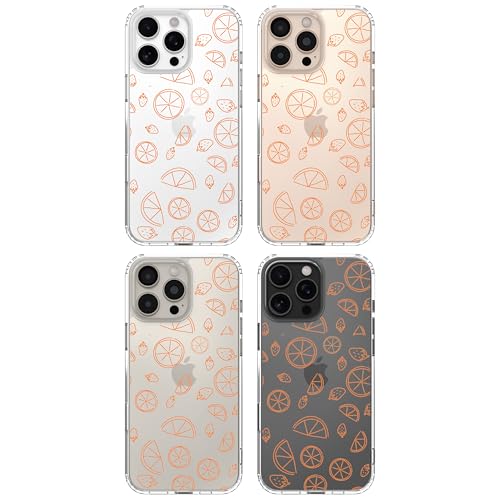 IAIYOXI Clear Case for iPhone 16 Pro Max, [Crystal Clear Military-Grade Drop Protection], Non-Yellowing, Slim Lightweight Transparent TPU Bumper Phone Case Cover Design - Line Lemon - color: Line Lemon, size: iPhone 16 Pro Max