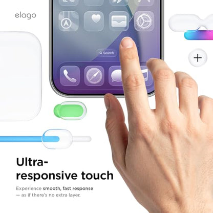 elago 2 Pack Privacy Glass+ Screen Protector for iPhone Air - size: iPhone Air (2 Pack)