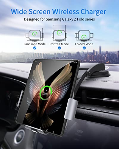Dual Coil Wireless Car Charger Mount for Galaxy Z Fold Series