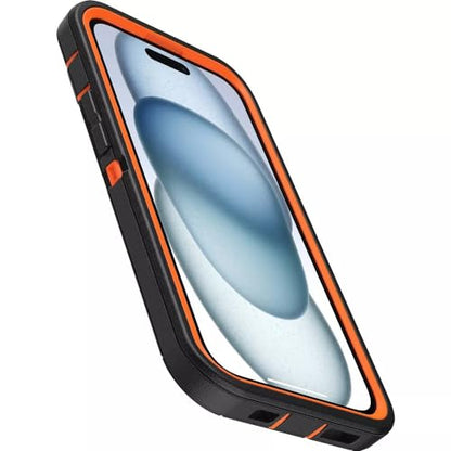 OtterBox iPhone 15, iPhone 14, & iPhone 13 (Only) Defender Series Case - Realtree Blaze Edge (Camo) - Rugged & Durable - with Port Protection - Holster Clip Includes - Microbial Defense Protection - color: Realtree Blaze Edge (Camo), style: Non-MagSafe