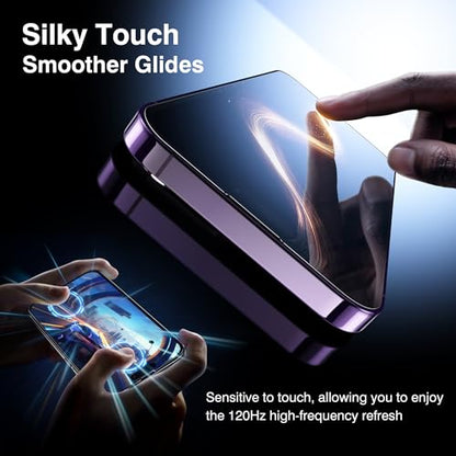 EZ-GLAZ-4+2 Pack for iPhone 14 Pro Screen Protector (6.1") HD Clear - size: iPhone 14 Pro