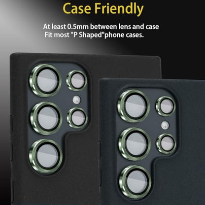 Camera Lens Protector for Samsung Galaxy S23 Ultra, Green - color: Green