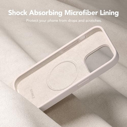 GONEZ Magnetic for iPhone 14 Pro Max Case, Silicone Cover Stone - color: A-Stone, size: Iphone 14 Pro Max