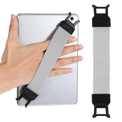 Ptwola Hand Strap Holder Universal Tablet Secure Grip Holder, Grey - color: Grey