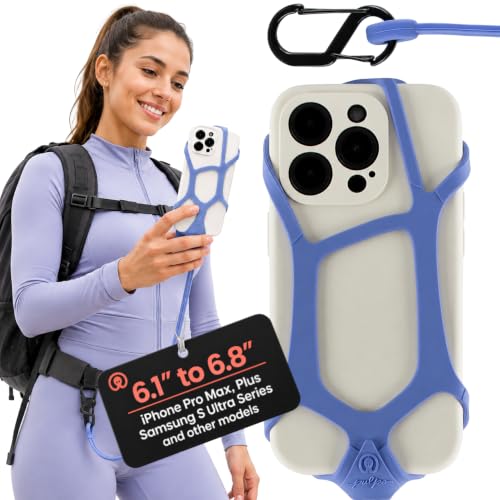 Pulpo Safety Cell Phone Lanyard, Phone Wrist Strap, Lavender, 6.1" to 6.8" - color: Lavender, size: Large 6.1-6.8"