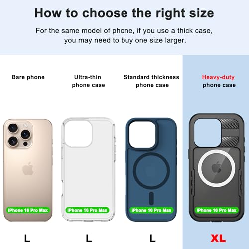 Leather Cell Phone Holster with Card Holder and Belt Clip Protective Case for iPhone Pro Max, Plus 17 16 15 14 13 12, Samsung Galaxy FE, Plus S26 S25 S24 S23 S22, L-Black - color: Black, size: L