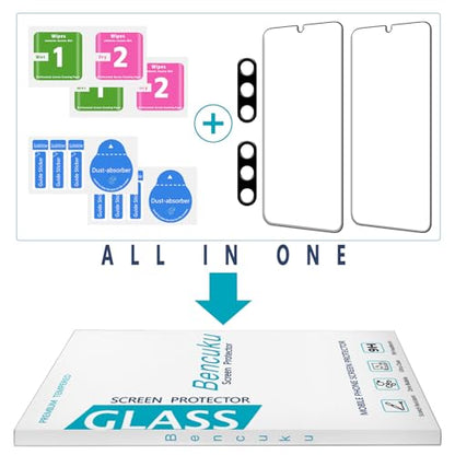 2+2 Pack Screen Protector for Samsung Galaxy A16 5G Tempered Glass - color: Samsung Galaxy A16 5G-Clear