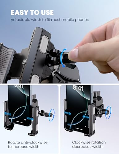 Grefay Bike Phone Mount for Electric, Mountain, Scooter, and Dirt Bikes - color: Grey