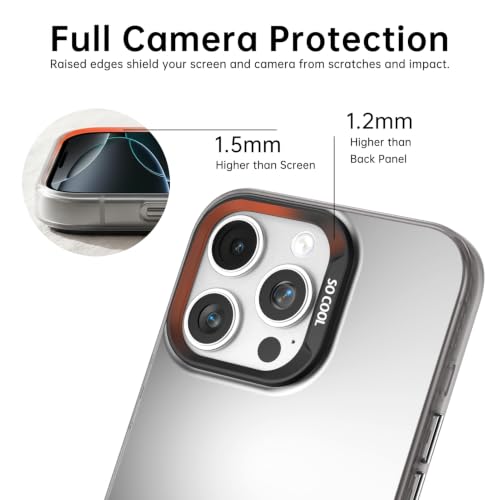 for iPhone 16 Pro Case, TPU, Drop Protection, Waves | Matte Silver Back, Shockproof, Fade-resistant, Anti-yellow, Lens Protection, Precise Cutout, Slim grip, Waves - color: Waves, size: iPhone 16 Pro