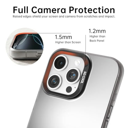 for iPhone 16 Pro Max Case, TPU, Drop Protection, Waves | Matte Silver Back, Shockproof, Fade-resistant, Anti-yellow, Lens Protection, Precise Cutout, Slim grip, Waves - color: Waves, size: iPhone 16 Pro Max