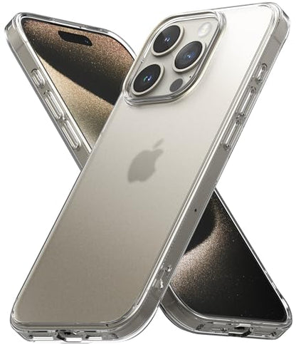 Ringke for iPhone 15 Pro Max Case [Fusion Matte Clear] | Oil & Dirt Resistant, Anti-Fingerprint Technology Prevents Oily Smudges, Frosted Coating Feels Velvety Soft - size: iPhone 15 Pro Max