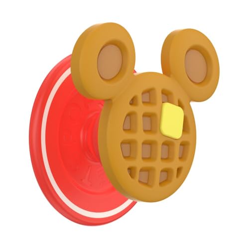 PopSockets Phone Grip for MagSafe, Magnetic Holder- PopOut Waffle - color: Mickey Waffle, style: MagSafe