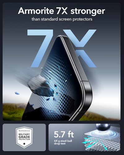 ESR 3 Pack for iPhone 16 Pro Privacy Screen Protector, Armorite - size: iPhone 16 Pro 6.3 inch