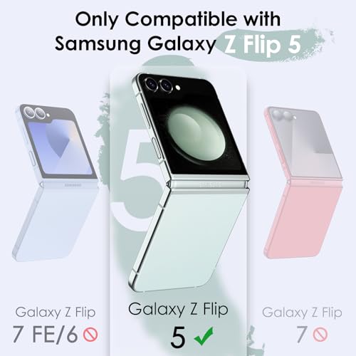 JETech Case for Samsung Galaxy Z Flip 5, Mint Green