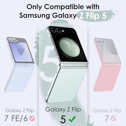 JETech Case for Samsung Galaxy Z Flip 5, Mint Green