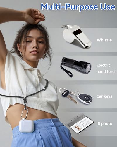 VVAAGG Cell Phone Lanyard for iPhone - Crossbody Phone Strap Black - color: Black