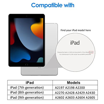 JETech One Touch Screen Protector for iPad 9th/8th/7th Gen 10.2", 1-Pack - size: iPad9/8/7