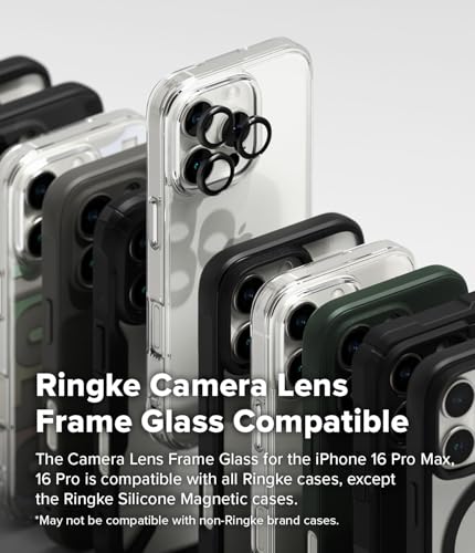 Ringke for iPhone 16 Pro Max / 16 Pro Camera Lens Protector [2 Pack] - size: iPhone 16 Pro / iPhone 16 Pro Max