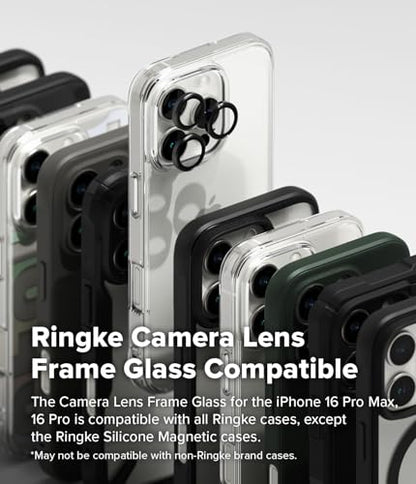 Ringke for iPhone 16 Pro Max / 16 Pro Camera Lens Protector [2 Pack] - size: iPhone 16 Pro / iPhone 16 Pro Max