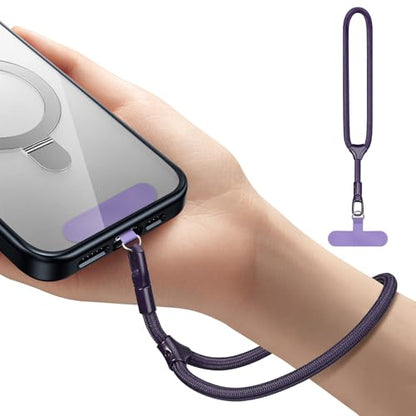 Dadanism Phone Wrist Strap, Universal Adjustable Hand Wrist Strap Lanyard - color: Purple, style: Short