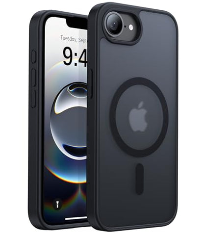 Eastinbox Magnetic iPhone 17e & 16e Case, Matte Protective Case, Black | Shockproof, Compatible with MagSafe, Military-Grade Protection, Anti-Yellowing, Phone Case for iPhone 17 e/16 e 6.1" - color: Black