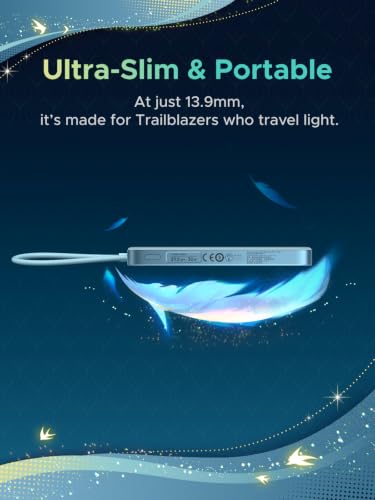 UGREEN x Honkai Star Rail MagFlow 10000mAh Qi2 15W Power Bank - color: Cyan