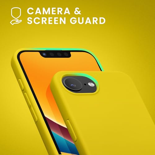 kwmobile Case Compatible with Apple iPhone 17e / iPhone 16e Case - Soft Slim Protective TPU Silicone Cover - Radiant Yellow - color: Radiant Yellow
