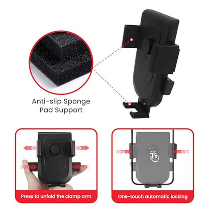 Baby Stroller Phone Holder, Universal Handlebar Phone Mount Black