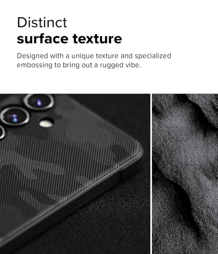 Ringke Onyx [Compatible with MagSafe] Compatible with Samsung Galaxy S24 FE Case, Anti-Fingerprint Technology Prevents Oily Smudges Enhanced Grip Precise Cutouts for Camera - Magnetic Camo Black - color: Magnetic Camo Black, size: Galaxy S24 FE