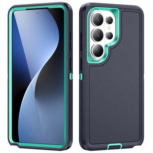 Shockproof Case for Samsung Galaxy S26 Ultra 6.9 inch,Heavy Duty Rugged Military Grade Protection,Hard Sturdy Phone Cover for Samsung S26 Ultra,Cyan Blue - color: Cyan Blue
