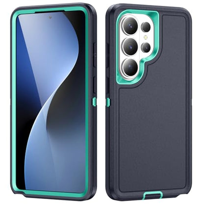 Shockproof Case for Samsung Galaxy S26 Ultra 6.9 inch,Heavy Duty Rugged Military Grade Protection,Hard Sturdy Phone Cover for Samsung S26 Ultra,Cyan Blue - color: Cyan Blue