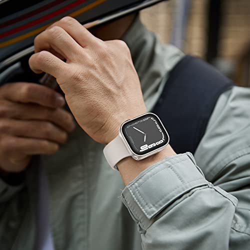 2-Pack Waterproof Case for 40mm Apple Watch SE 3/2/1 Series 6/5/4 - color: Starlight/Clear, size: 40mm(SE3/SE2/SE/6/5/4)