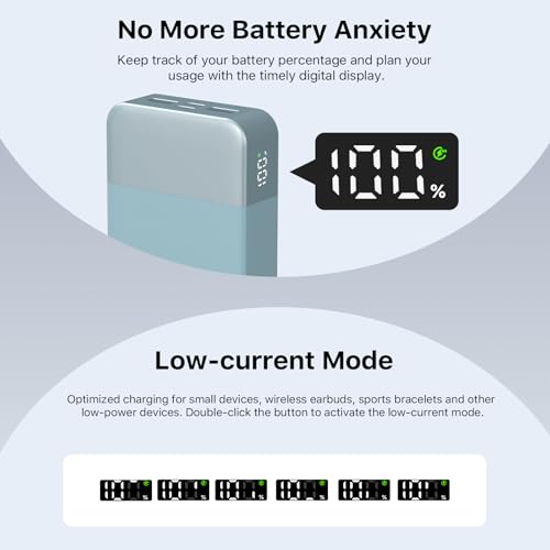NOBIS 45W 20000mAh Portable Charger Power Bank Fast Charging - color: Blue