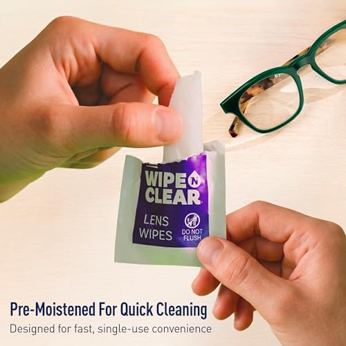 Flents Wipe 'N Clear Premium, Pre-Moistened Lens Cleaning Wipes, 225 Count - size: 225 Count Clothlike