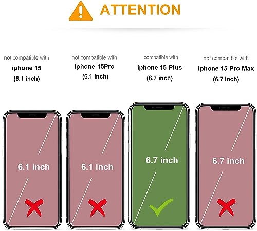 KIHUWEY for iPhone 15 Plus Wallet Case Card Holder Kickstand, Blue | Credit Card Slots, PU Leather, Magnetic Clasp, Flip Heavy Duty Protection Cover for Men and Women - color: Blue