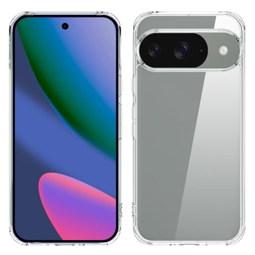 TENOC Phone Case for Google Pixel 10 & Google Pixel 10 Pro, Clear Case Anti-Yellowing Protective Bumper Hard Back Cover for 6.3 Inch - color: Clear Anti-Yellowing, size: Pixel 10 / Pixel 10 Pro