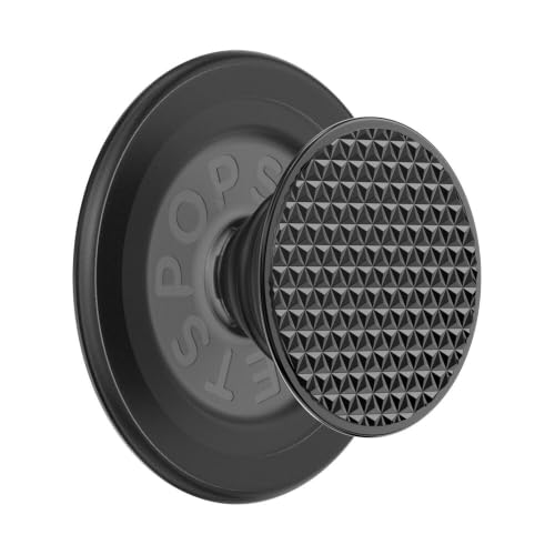 PopSockets Phone Grip for MagSafe, Magnetic Holder- Knurled Black - color: Black Knurl, style: MagSafe