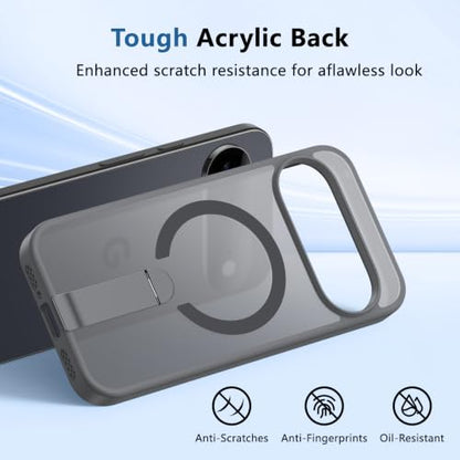 for Pixel-11 Case/Pixel-11-Pro Case, Built-in Durable Stand, Gray - color: Gray, size: Pixel 11/11 Pro 6.3"