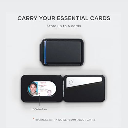 Satechi MagSafe Wallet Stand, Card Holder, NFC Pass-Through - color: Jet Black