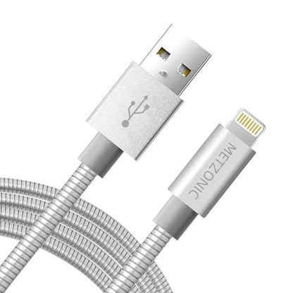 iPhone Charger Lightning Cable, 6.6FT Pet Chew Proof Metal Braided Charger Cord, [Apple MFi Certified] Fast Charging for iPhone 14 13 12 11 Pro Max XS XR X 8 7 6 5 Plus iPad and More - size: 6.6FT