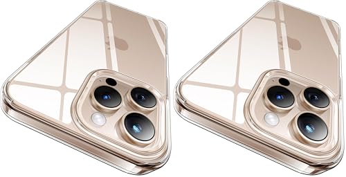 CASEKOO for iPhone 16 Pro Case Crystal Clear, [Never Yellow Technology] [12FT Military-Grade Protection] Transparent Slim Cover Women Men Phone 16 Pro Case 6.3 inch, Clear (Pack of 2) - color: Clear, size: for iPhone 16 Pro 6.3 (Pack of 2)
