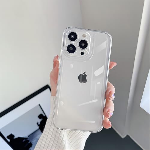Designed for iPhone Case,Premium Sleek Crystal Clear,Anti-Yellowing Anti-Scratch Full Body Protection,Soft TPU Transparent Ultra Thin Slim Shockproof Phone Case (iPhone 16 Pro,Clear) - size: iPhone 16 Pro